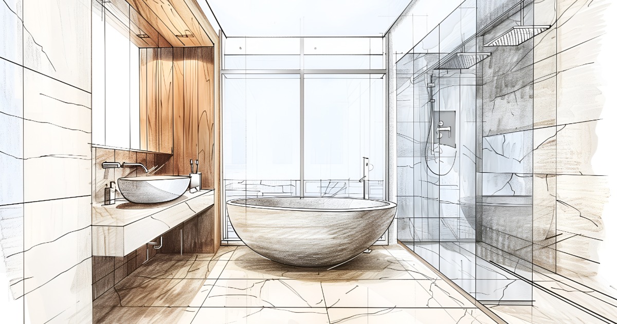 Bathroom renovation layout plan showing vanity, shower, toilet, and fixture placement decisions